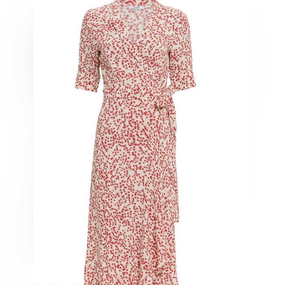 GANNI wrap dress - size 40